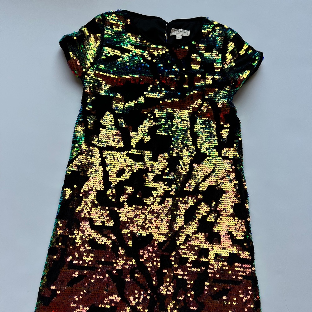Hayden Girls sequin dress SZ SM